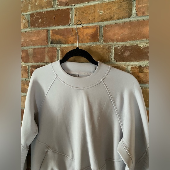 LULULEMON city sweat crew spacer iced iris light purple size 4 - Picture 4 of 9